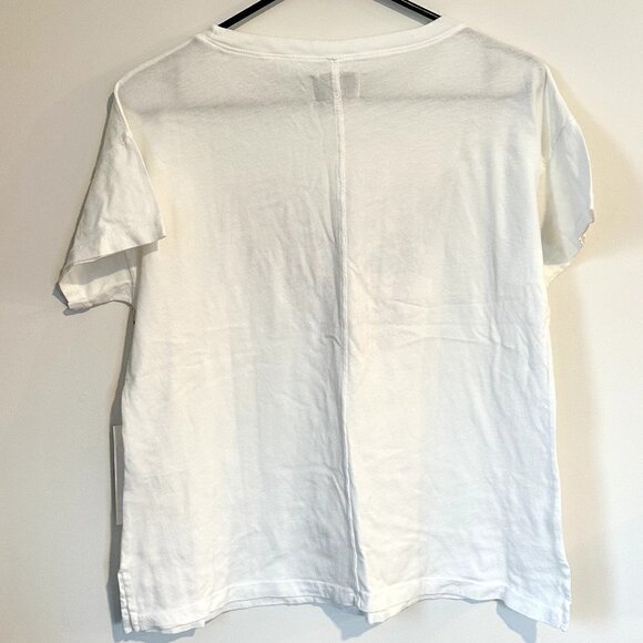 NWT MATE the Label White Organic Cotton "Turista" Max Boxy Crew Shirt - S - Picture 7 of 9